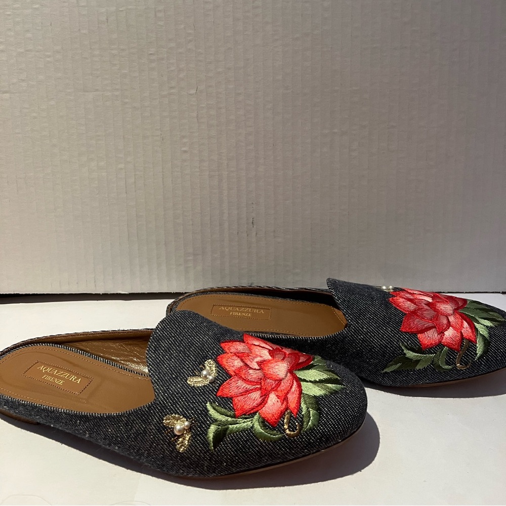 AQUAZZURA Open-heel Women’s mules! FINAL SALE